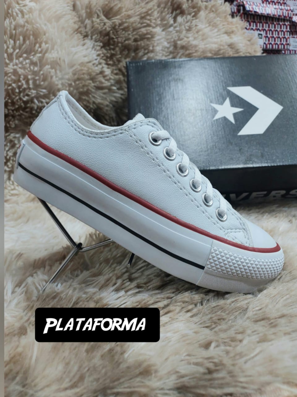 ALL STAR ORIGINAL PLATAFORMA ECO CUERO