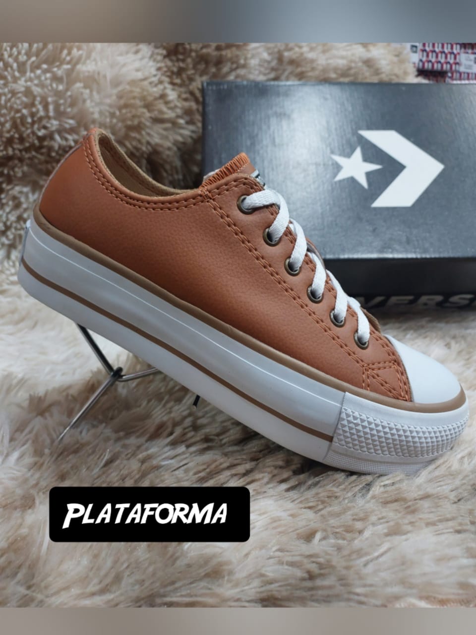 ALL STAR ORIGINAL PLATAFORMA ECO CUERO