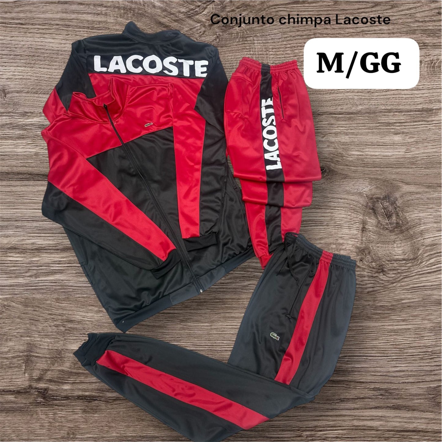 CONJUNTO DEPORTIVO LACOSTE HOMBRE – CAMPERA Y PANTALÓN JOGGER