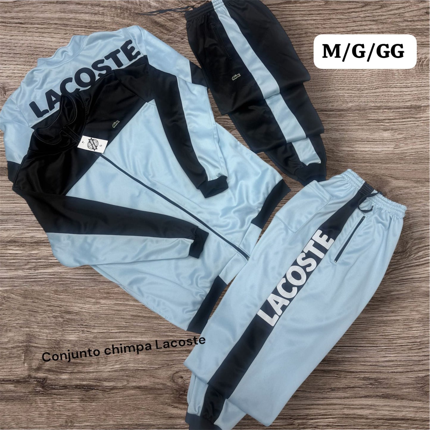 CONJUNTO DEPORTIVO LACOSTE HOMBRE – CAMPERA Y PANTALÓN JOGGER