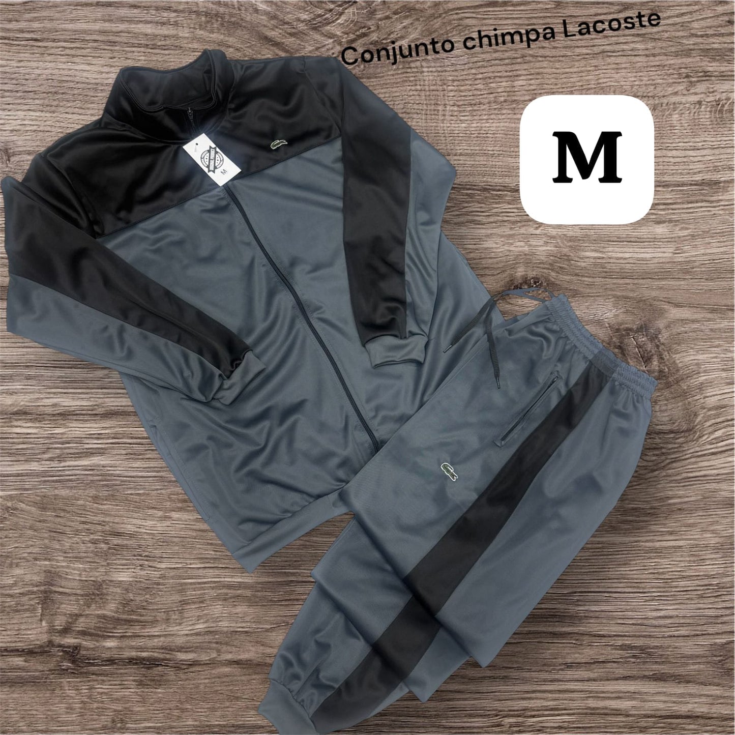 CONJUNTO DEPORTIVO LACOSTE HOMBRE – CAMPERA Y PANTALÓN JOGGER