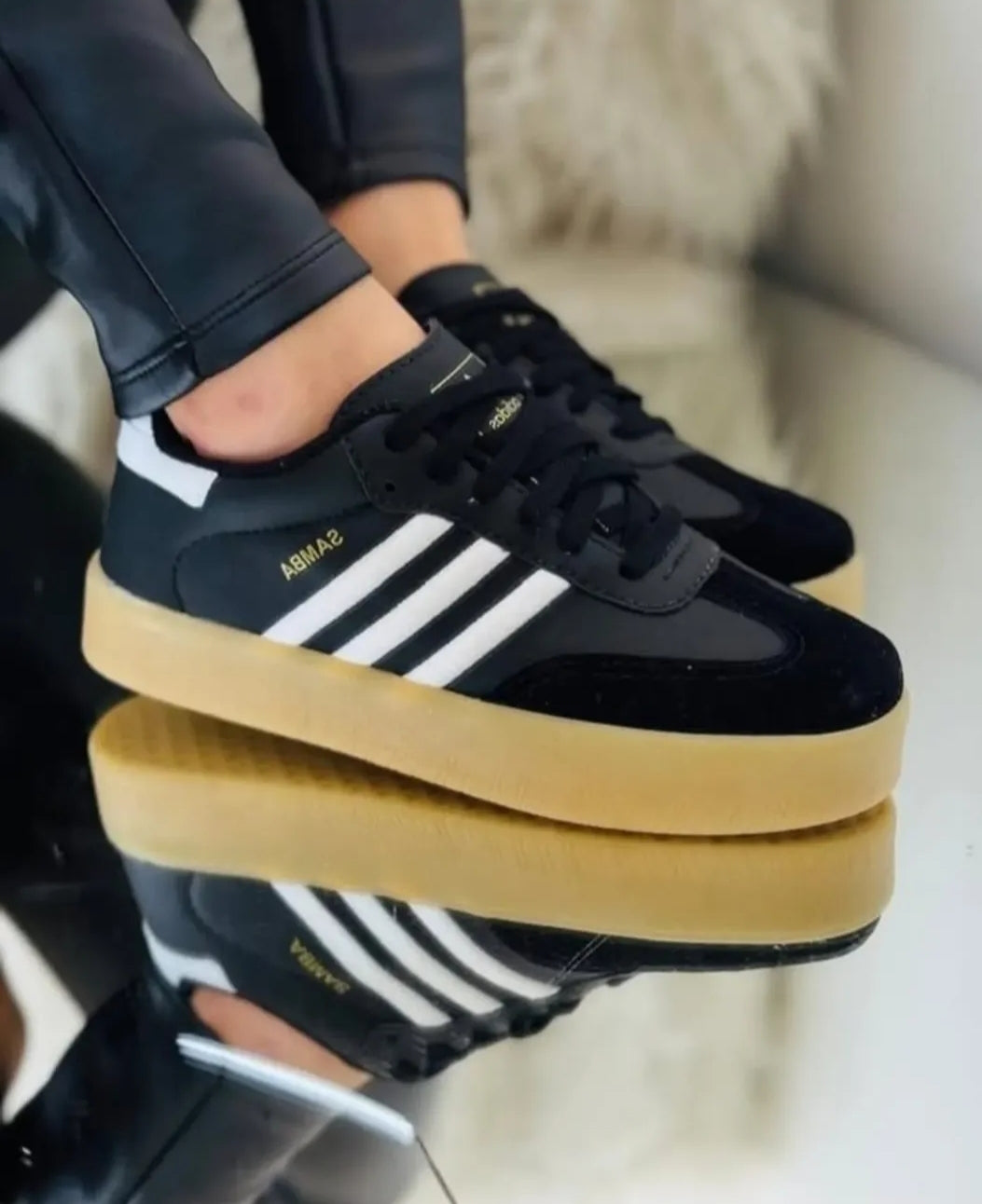 adidas gazelle silver green womens CHAMPIONES ADIDAS SAMBA PLATAFORMA – STYLESHOPURUGUAY main image 0