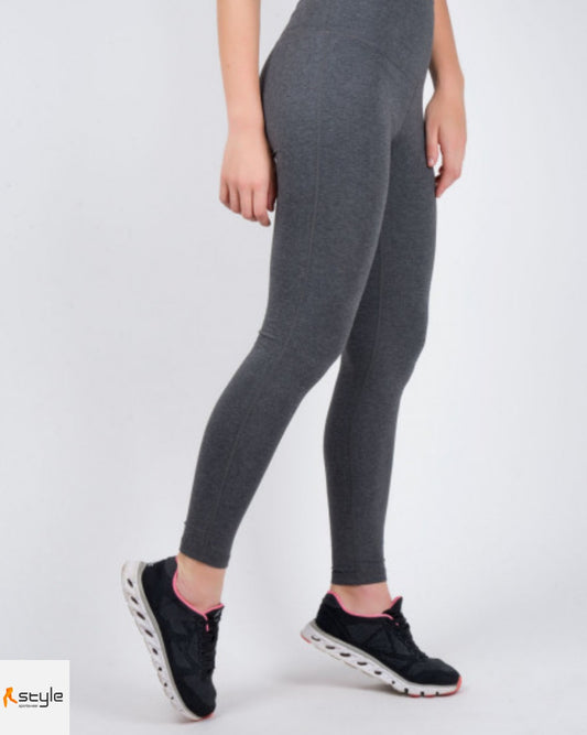 CALZA LARGA GRIS LYCRA Y ALGODON