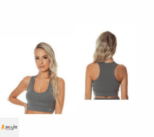 TOP BÁSICO LISO GRIS