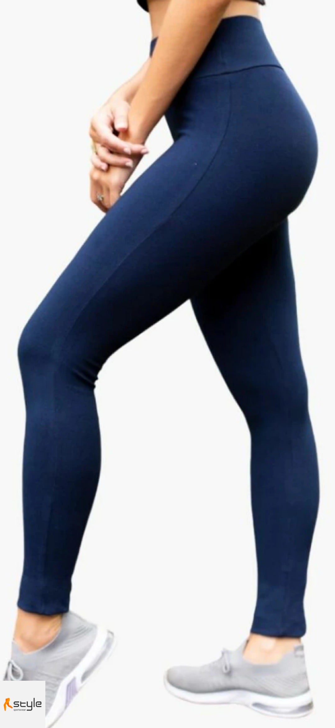 CALZA LARGA AZUL AFELPADA