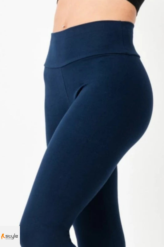 CALZA LARGA AZUL AFELPADA