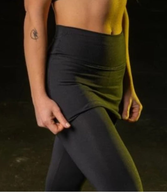 CALZA LARGA POLLERA NEGRA