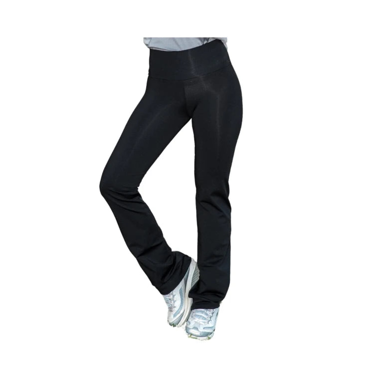 CALZA LARGA NEGRA LYCRA RECTA